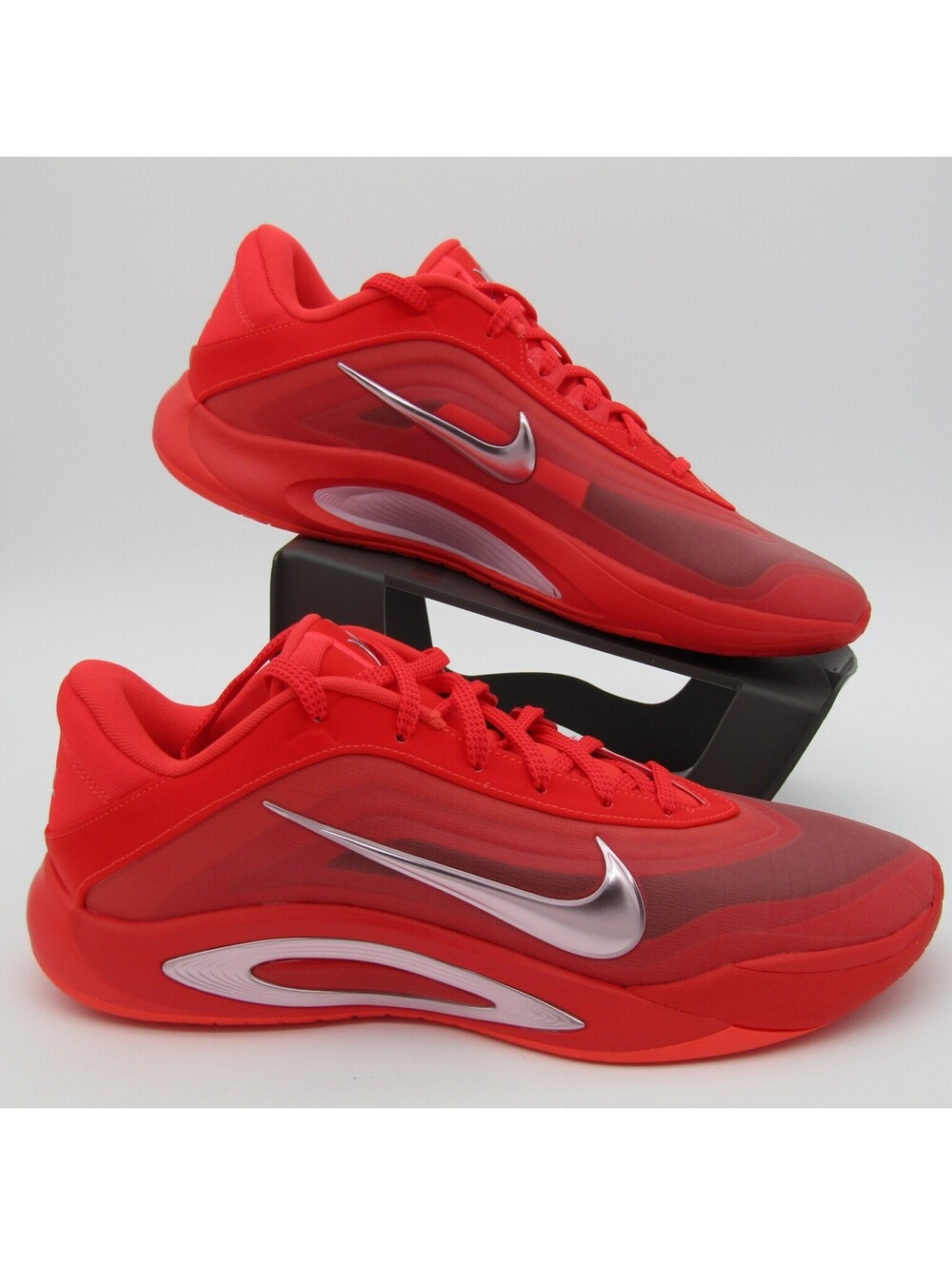 New Nike A'one Woman's 13 Basketball Shoes Red Sliver
